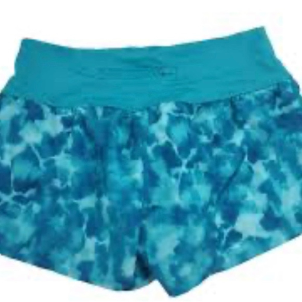 Nike Women's Athletic Shorts Size L Turquoise Blue Pull On Polyester BlendNike - Picture 5 of 5